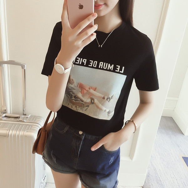 WholesaleKoreanFigurePrintedT-shirts-AYK040841