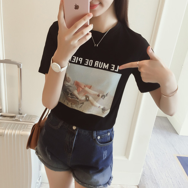 WholesaleKoreanFigurePrintedT-shirts-AYK040841