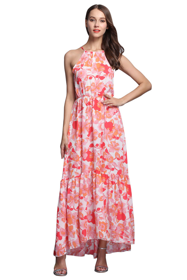 WholesaleOffShoulderPrintBandageBohemianLongDresses-TFK071527