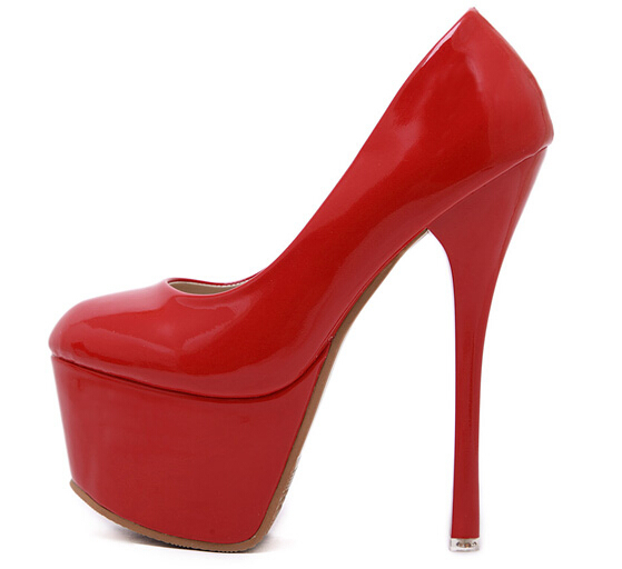 WholesaleRoundToeHighHeelsPumpsRedPumps-DFE070802RD