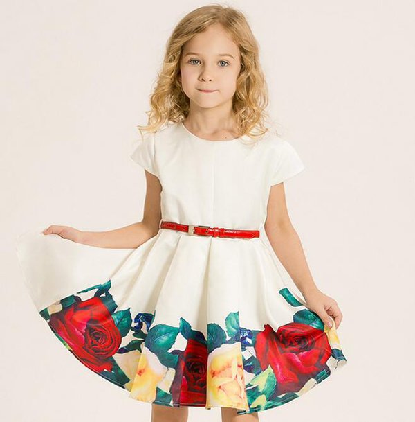 WholesaleShortFormalFlowerGirlDressesWithBelt-CMK062308