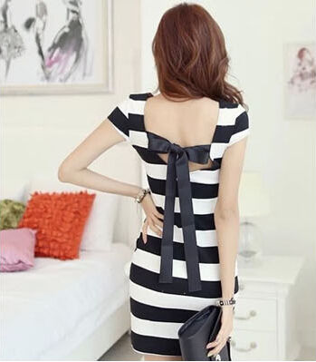 WholesaleStripedWrapMiniDresses-ZFE123124