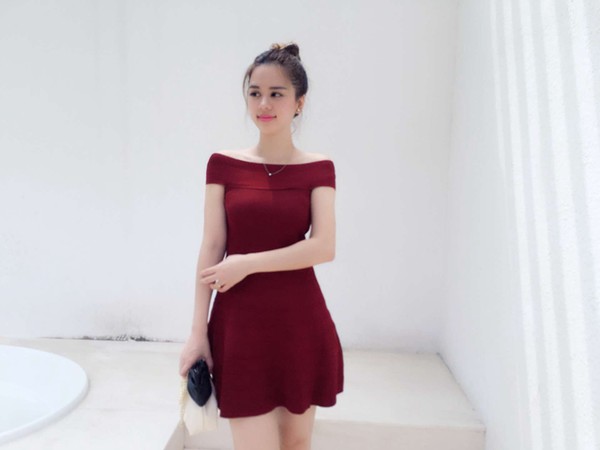 WholesaleSweetBoatNeckALineKnittedDress-TFK080334