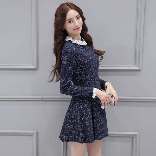 WholesaleSweetDollCollarPlaidWinterDresses-TFK080842