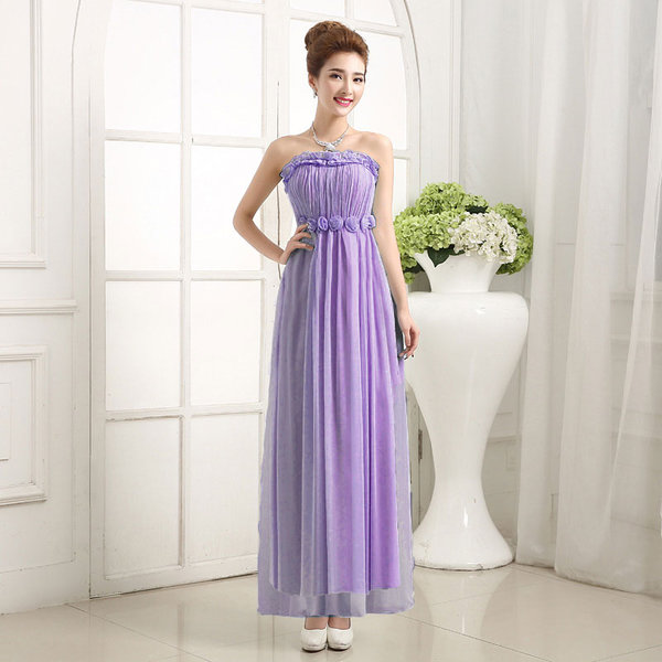 WholesaleTrendyStraplessAnkleLengthFloralEmbroiderySexyDresses-LYE092546